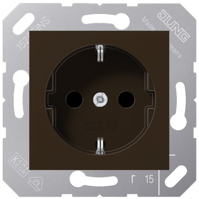 Механизм Розетка SCHUKO 16 A / 250 B ~ для откидной крышки Jung Коричневый Jung Jung Механизмы CD5120BFBR