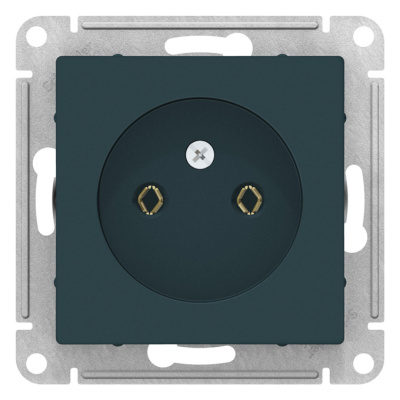 Розетка без заземления 16A механизм Schneider Electric AtlasDesign Изумруд Systeme Electric AtlasDesign ATN000841