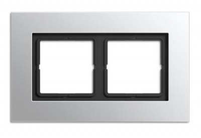 Рамка 2-постовая Jung LS plus Алюминий Jung LS серия LSP982AL