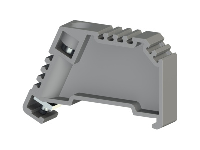 Упор на DIN-рейку MR35, с винтом, (серый); KD 3 Klemsan Klemsan  495049