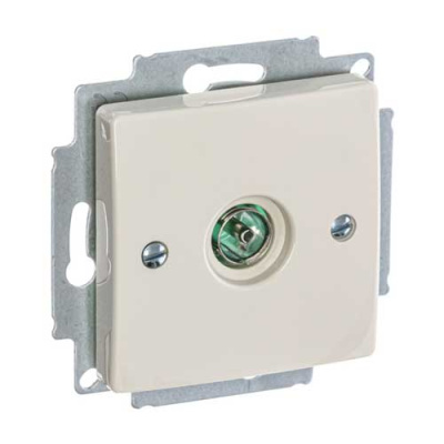 Розетка TV оконечная ABB BJB Basic55 Слоновая кость ABB Basic 55 2CKA001724A4280