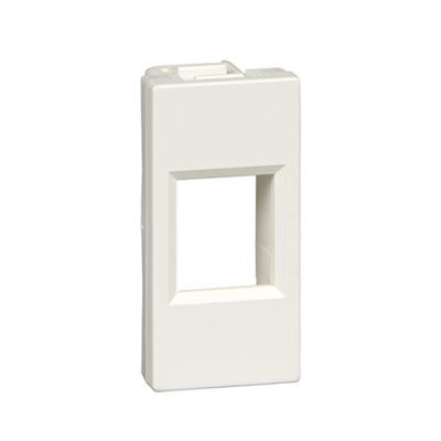 Лиц.плата W45 1мод 1xKeystone RAL9010 Schneider Electric Schneider Electric  RIN-145-BE
