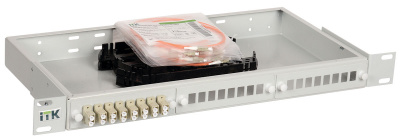 1U кросс укомплектованный LC Duplex OM2 ITK ITK  FOBX24-1U-16LCUD50