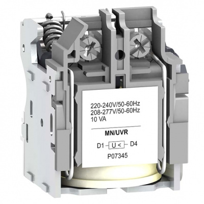 Расцепитель напряжения MN 380-415В AC 50Гц 440-480В AC 60Гц Schneider Electric Compact/VigiCompact NSX100-630 Schneider Electric Compact NSX LV429408
