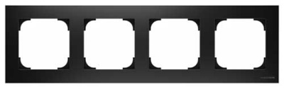 Рамка 4-постовая ABB NIE Sky Черный бархат 8574 NS ABB Sky 2CLA857400A1501