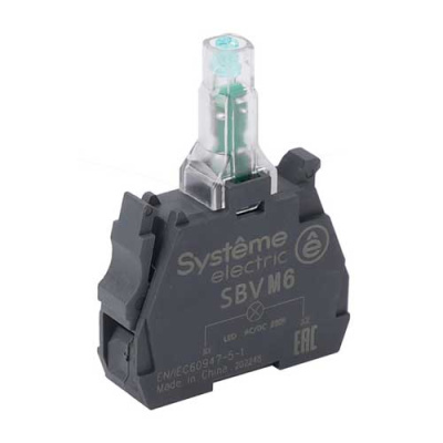 Systeme Electric Световой блок синий LED 24В DC Systeme Electric  SBVB6