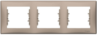 Рамка 3-постовая горизонтальная Schneider Electric Sedna Титан Schneider Electric Sedna SDN5800568