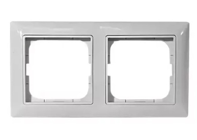 Рамка 2-постовая ABB BJB Basic55 chalet Белый ABB Basic 55 2CKA001725A1512