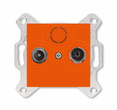 Розетка TV-R оконечная оранжевый ABB Levit ABB Levit 2CHH083503A6066