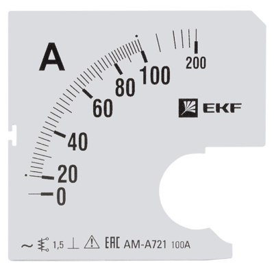 Шкала сменная для A721 100/5A-1,5 EKF PROxima EKF  s-a721-100