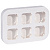 Рамка накладного монтажа 6-постовая IP20 Legrand Quteo Белый