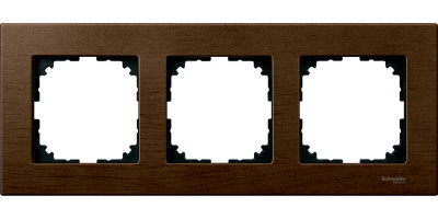 Рамка 3-постовая Merten M-Elegance Дерево Орех Merten M-Elegance MTN4053-3473