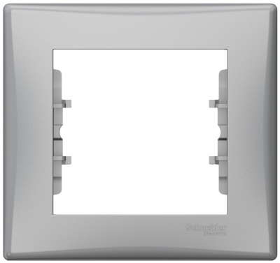 Рамка 1-постовая Schneider Electric Sedna Алюминий Schneider Electric Sedna SDN5800160