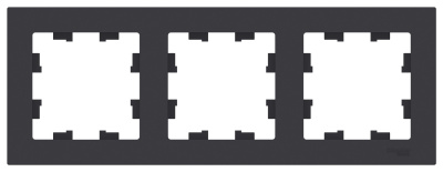 Рамка 3-постовая универсальная Schneider Electric AtlasDesign Карбон Systeme Electric AtlasDesign ATN001003