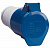 Розетка переносная 2P+РЕ 16A/250V IP44 синий IEK ССИ-213
