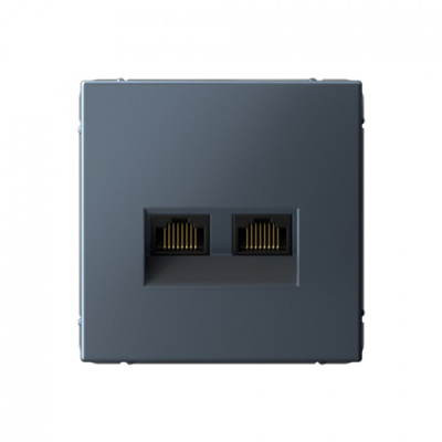 ARTGALLERY РОЗЕТКА двойная компьютерная RJ45+RJ45, кат.6А, механизм, ГРИФЕЛЬ Systeme Electric ArtGallery GAL000788