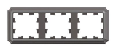 SE AtlasDesign ANTIQUE Рамка 3-постовая Мокко Systeme Electric AtlasDesign ATN100603