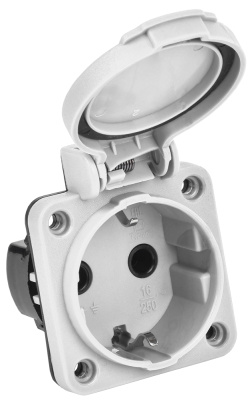 Розетка панельная SCHUKO РП13-3 IP54 серый IEKMAGNUM  IEK MAGNUM  PSN71-016-3-2-54-K03