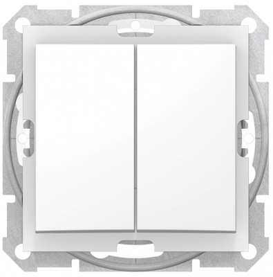 Выключатель 2-клавишный 10A IP44 Schneider Electric Sedna Белый Schneider Electric Sedna SDN0300421