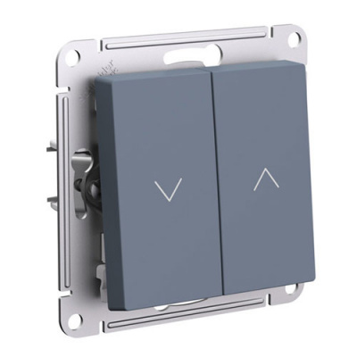 SE AtlasDesign Выключатель 2-клавишный для жалюзи Грифель 2х сх.4 10А мех Systeme Electric AtlasDesign ATN000719