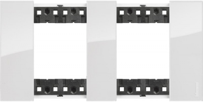 Лед Рамка немецкий стандарт 2 поста (2+2 мод) Bticino LivingNow Bticino Living now KA4802M2DW