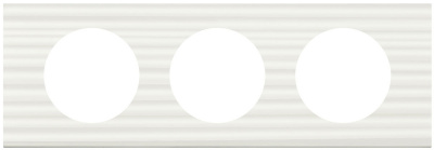 Рамка 3-постовая 2+2+2 мод Legrand/DuPontТ Celiane Corian Белый Рельеф Legrand Celiane 069013