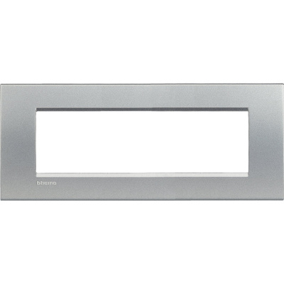 Рамка прямоугольная 7 мод Bticino Living Light Алюминий Bticino Living Light LNA4807TE