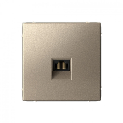 ARTGALLERY РОЗЕТКА компьютерная RJ45, кат. 6A, механизм, ШАМПАНЬ Systeme Electric ArtGallery GAL000586
