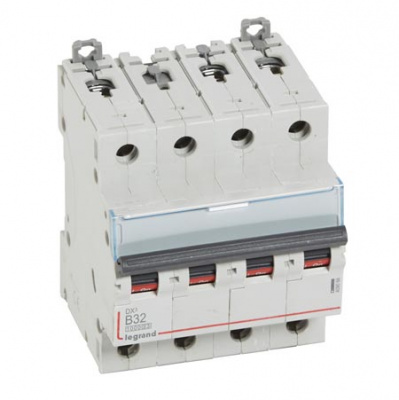 Автоматический выключатель 4P 32 A B 10kA Legrand DX3 Legrand DX3 409068