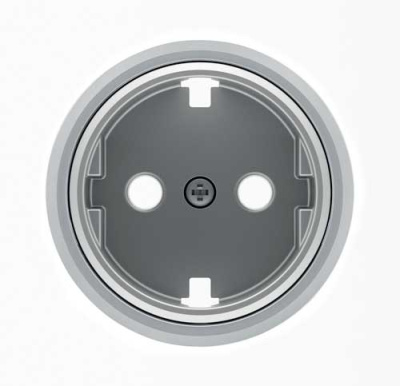 Накладка розетки с заземлением с плоской поверхностью / кольцо ABB Skymoon Хром 8688.9 CR ABB Skymoon 2CLA868890A1401