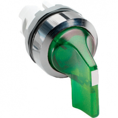 Переключатель M3SS4-21G (длинная ручка) зеленый 3-х позиционный с подсветкой с фиксацией ABB ABB  1SFA611213R2102