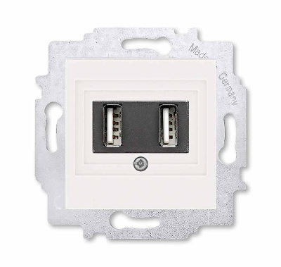 USB зарядка двойная жемчуг ABB Levit M ABB Levit M 2CHH290040A6068