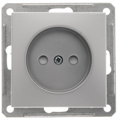 Розетка без заземления с защитными шторками Wessen 59 Матовый хром Wessen Wessen 59 RS16-151-5-86