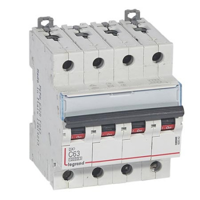 Автоматический выключатель 4P 63A C 10kA Legrand DX3 Legrand DX3 409342