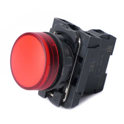Systeme Electric Лампа сигнальная SB5 в сборе модульная 22 мм красная 230-240В АС Systeme Electric  SB5AVM4