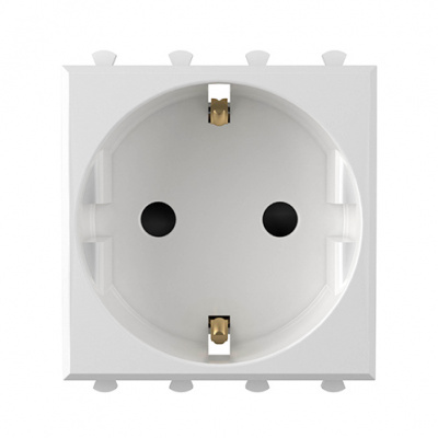 Розетка модульная, 2P+E, с з/ш, "Avanti", "Белое облако", 2 модуля DKC DKC Avanti 4400002DKC