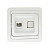 Розетка компьютерная RJ-45 1-местная EKF PROxima Лондон Белый