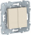 Выключатель 2-клавишный сх.5 10 AX 250В Schneider Electric Unica New Бежевый
