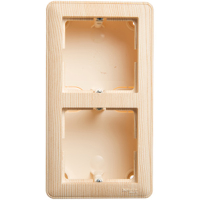 W59 Коробка подъемная для наружного монтажа с рамкой 2-местная, сосна Schneider Electric Systeme Electric  KP-252-78