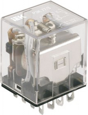 IEK Реле РЭК77/3(LY3) с индикацией 10А 230В АC IEK  RRP10-3-10-220A-LED