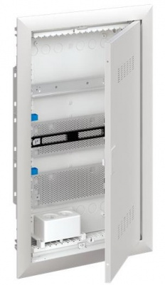 Шкаф мультимедийный с дверью с вентиляционными отверстиями и DIN-рейкой 3 ряда ABB UK630MV ABB UK600 2CPX031391R9999