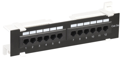 Настенная патч-панель кат.5Е UTP, 12 портов IDC Dual ITK ITK  PP12-C5EU-D05