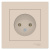 Розетка без заземления 16A в сборе Schneider Electric AtlasDesign Бежевый Systeme Electric AtlasDesign ATN000240