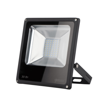 Прожектор светодиодный LED 30W IP65 6500К Черный Gauss  Gauss  613100330