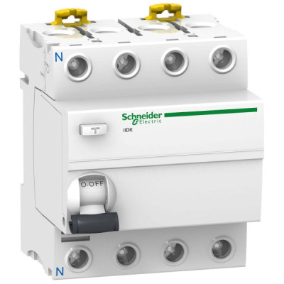 Устройство защитного отключения 4P 63A тип AС 300mA Schneider Electric Acti 9 iID K Schneider Electric Acti9 A9R75463