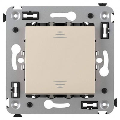 Переключатель одноклавишный в стену, "Avanti", "Ванильная дымка" DKC DKC Avanti 4405113DKC