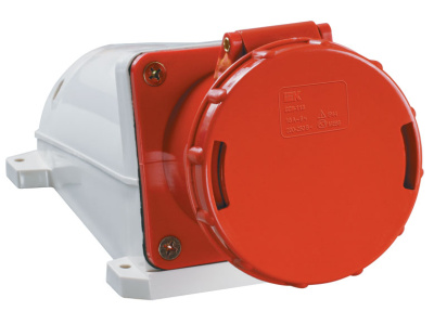 Розетка стационарная 3P+РЕ+N 63A/380V IP54 красный IEK ССИ-135 IEK ССИ PSR12-063-5