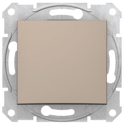 Выключатель 1-клавишный 10A Schneider Electric Sedna Титан Schneider Electric Sedna SDN0100168