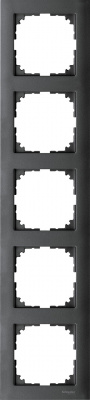 Рамка 5-постовая Merten M-Pure Антрацит Merten M-Pure MTN4050-3614
