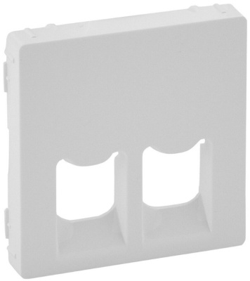 Накладка розетки телефонной/комп 2-ой RJ11/RJ45 Legrand Valena Life Белый Legrand Valena Life 755420